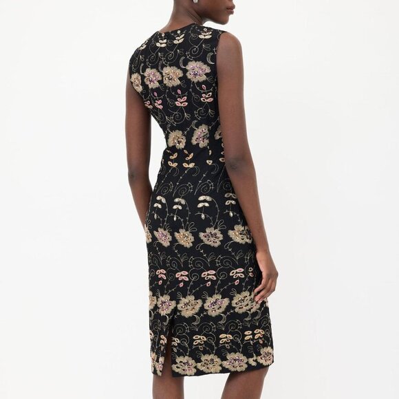 Givenchy Black & Multi Silk Floral Sequin Dress NWT - Picture 3 of 17